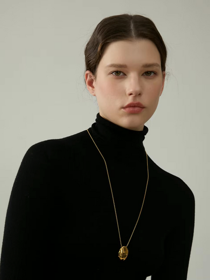 Collier Aura — en acier inoxydable doré
