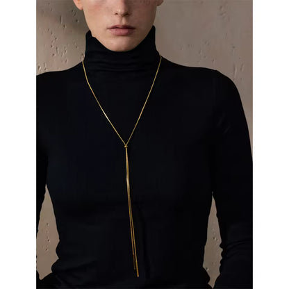 Collier Ligne en acier inoxydable doré