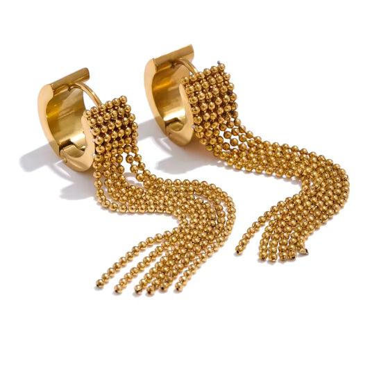 Boucles d'oreilles pendantes Colette en acier inoxydable