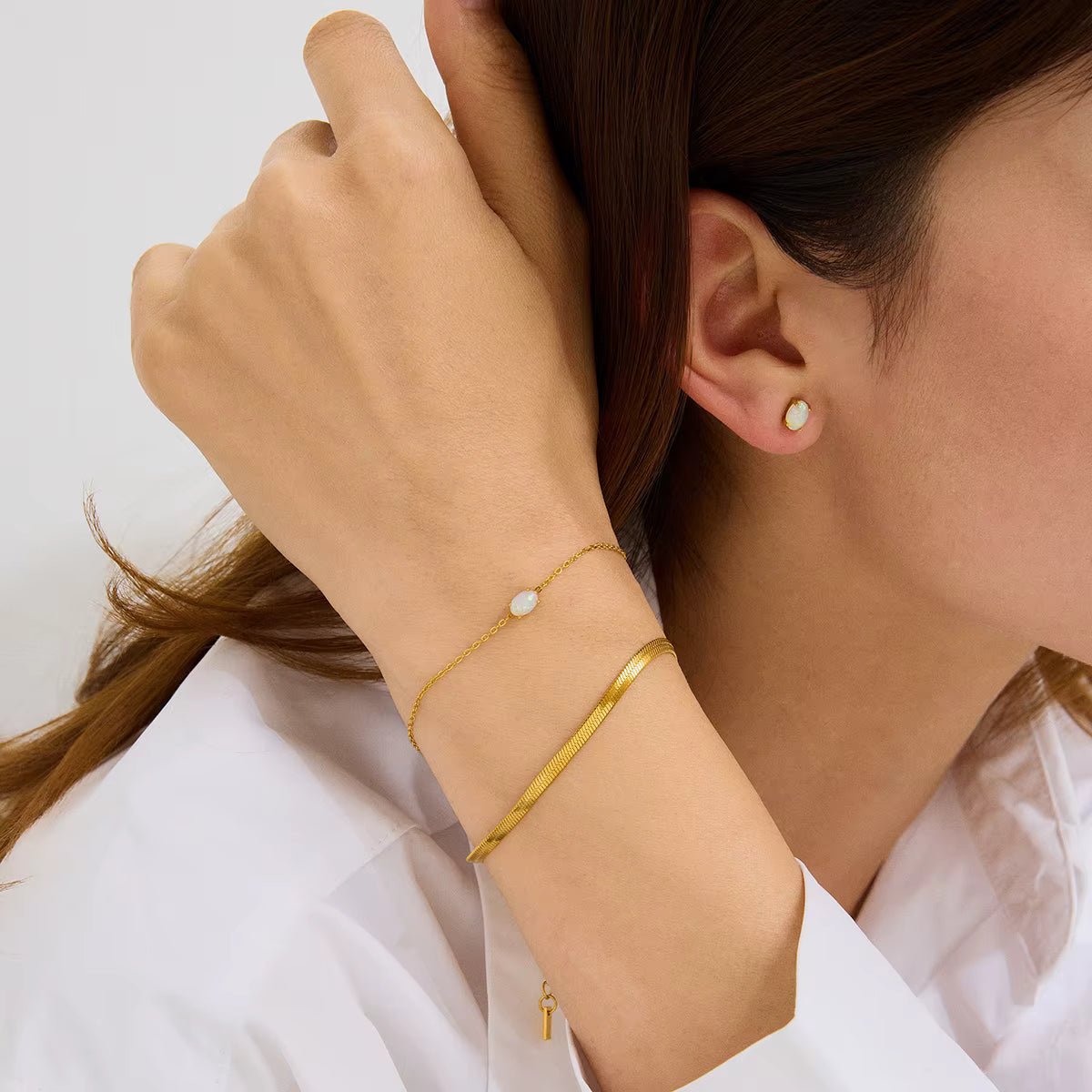 Bracelet Opale en acier inoxydable