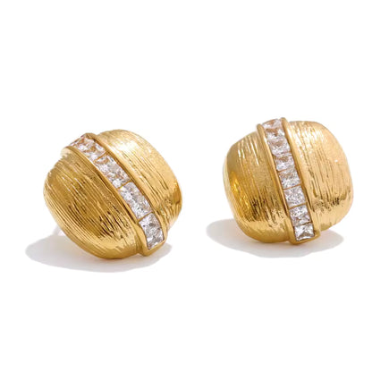 Boucles d’oreilles Sillage en acier inoxydable