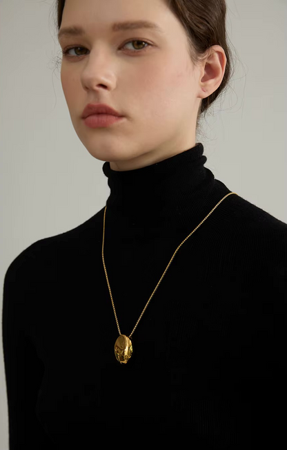 Collier Aura — en acier inoxydable doré