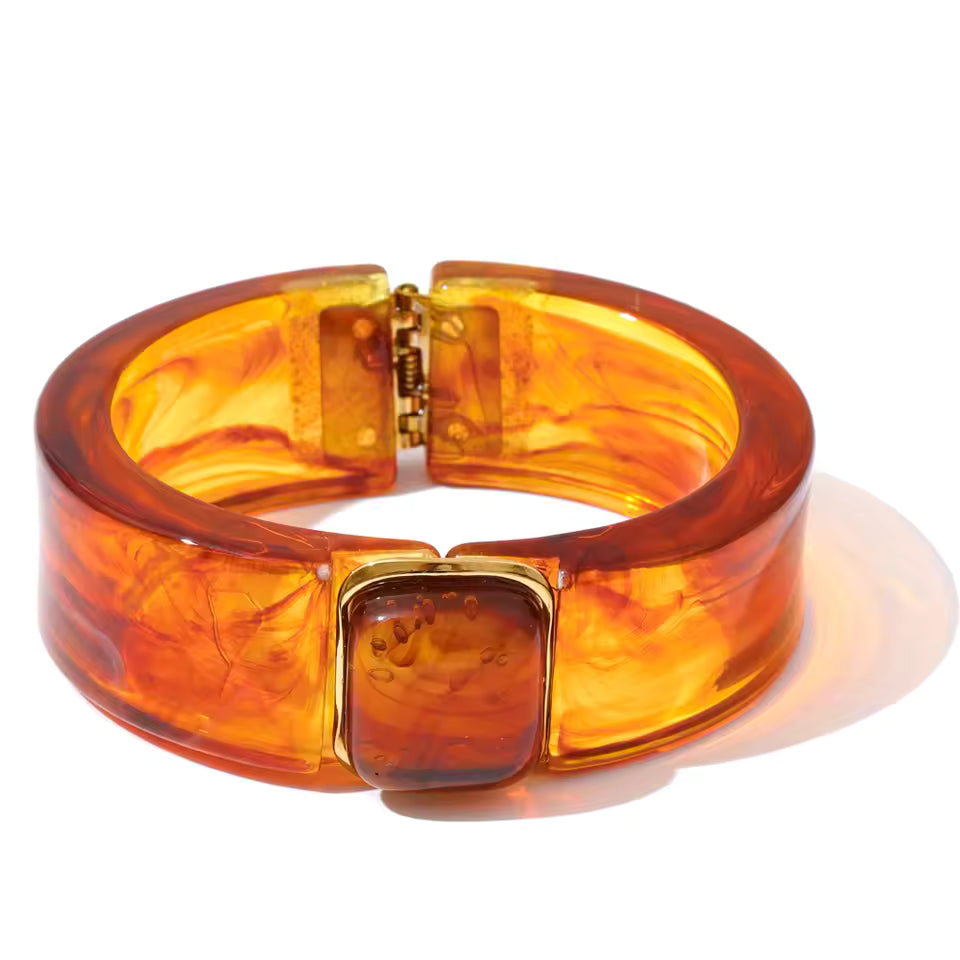 Bracelet Riviera en résine et acier inoxydable