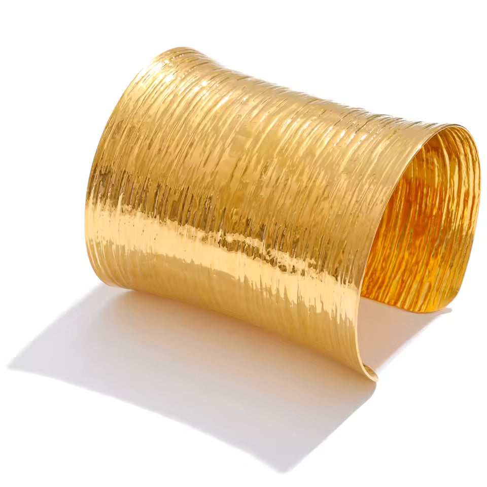 Bracelet Cléopâtre en acier inoxydable doré
