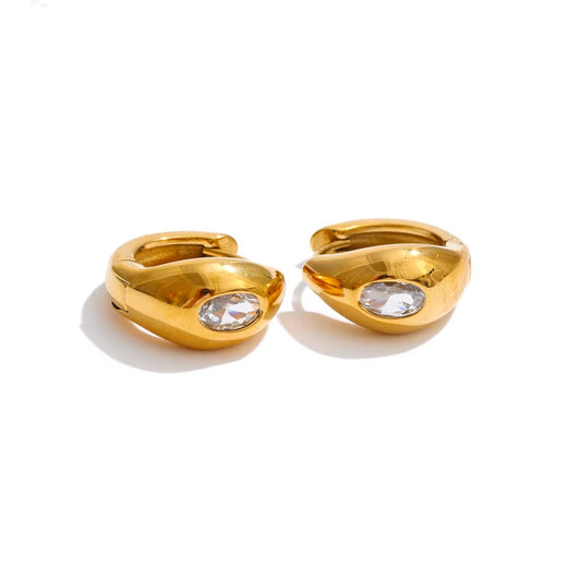 Boucles d'oreilles Naja en acier inoxydable