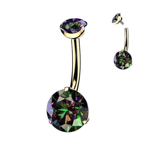 Piercing nombril Cristal en titane
