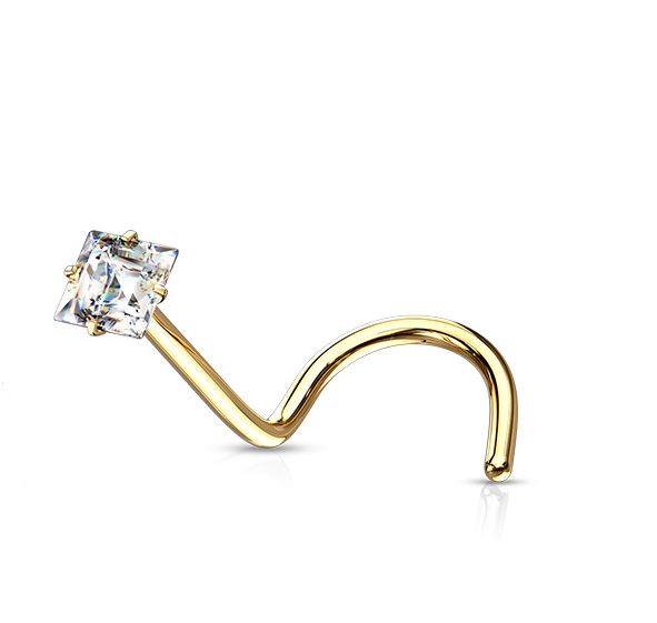 Piercing nez Carré en acier inoxydable