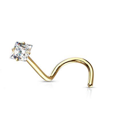 Piercing nez Carré en acier inoxydable