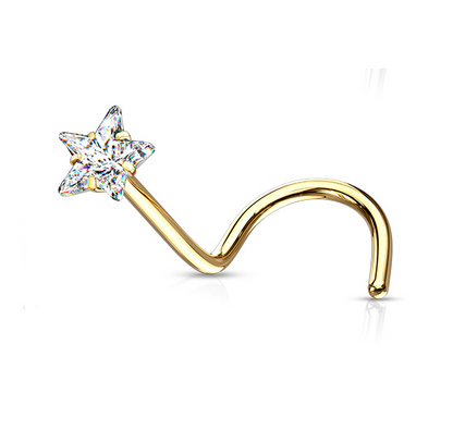 Piercing nez étoile en acier inoxydable