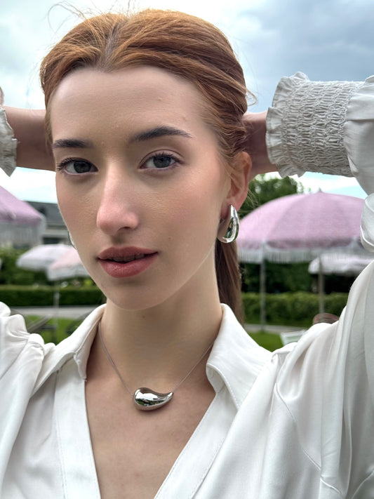 boucles d'oreilles en acier inoxydable Goutte