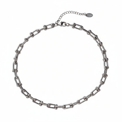Collier femme chaîne avec de grands maillons
