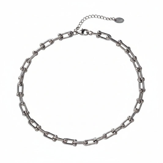 Collier femme chaîne avec de grands maillons