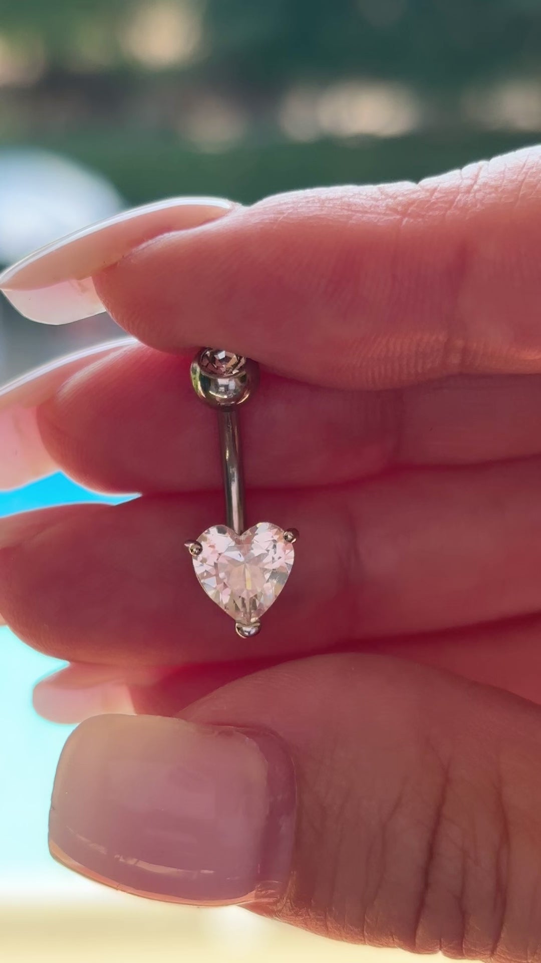 Piercing nombril Cœur Pur