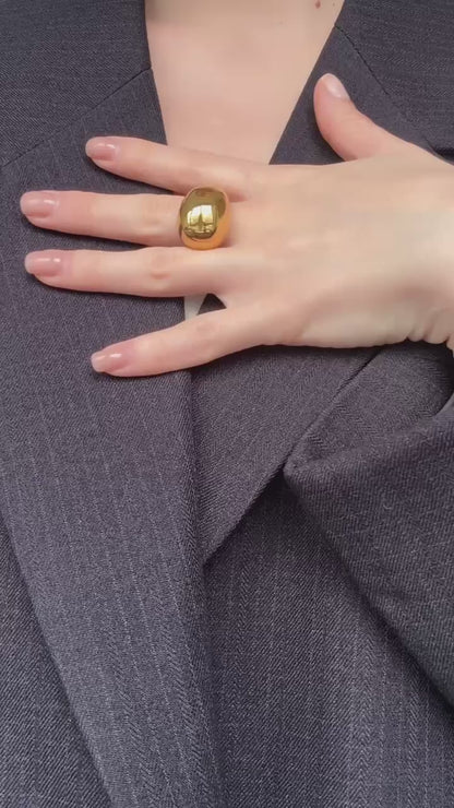 Bague Goutte en acier inoxydable
