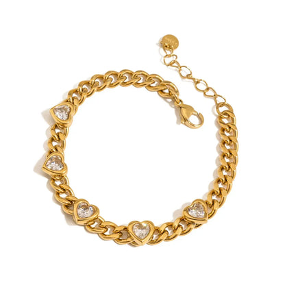 Bracelet Mia en acier inoxydable doré